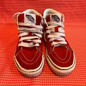 Unisex Red High Top Vans